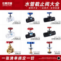 PE globe valve all copper gate valve core ball valve pe water pipe fittings lifting circlip butt valve hot melt switch connector