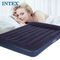 INTEX double folding inflatable bed Outdoor camping mattress Extra large air cushion bed thickened household single travel bed