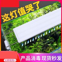 Fish tank LED lamp aquarium energy-saving lighting lamp waterproof explosion algae straw diving clamp lamp small bracket aquatic lamp