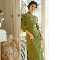 Steng the same cheongsam young high-end temperament everyday wearable Republic of China style retro long improved version of the dress