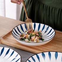 Net red plate Bowl set household combination Bowl set Japanese bowl chopsticks spoon creative hand-painted dishes ceramic tableware