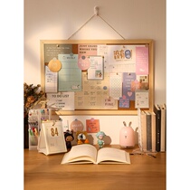 Cork board photo wall background board desktop decoration photo frame combination non-hole creative living room Nordic ins style