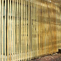Anti-corrosion bamboo pole decoration bamboo pole decoration bamboo partition bamboo pole frame fence bracket bamboo pole dance