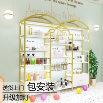 Cosmetics display cabinet light luxury beauty salon product cabinet display shelf display rack nail commercial cabinet