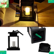 1pc Classic Outdoor Solar Power Yellow LED Candle Light Yard