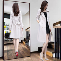 Trench coat womens long 2021 Autumn New British style fashion temperament fashion fashion fashion fashion fashion fashion fashion fashion White White spring autumn coat