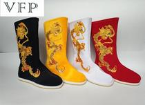 Sichuan opera face-changing Emperor Dragon boots High-soled shoes toward boots drama costume stage dragon boots costume mens shoes plus size