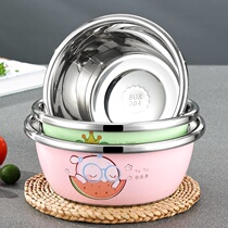 Washing bottle washing toys special Basin thickening deep round stainless steel basin disinfection basin baby washing butt artifact