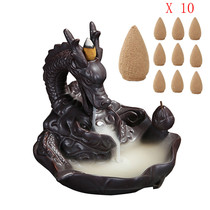 Porcelain Backflow Ceramic Incense Burner Holder Buddhist Be