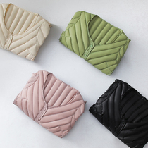 Down liner female slim slim autumn and winter bottom wearing warm long sleeve vest short with coat down jacket