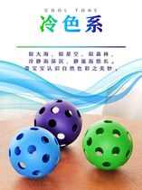 Baby practice grip exercise fingers flexible buckle hole baby hole toy dig hole ball early education children