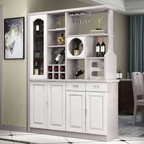 Living room partition cabinet porch modern Chinese double-sided solid wood wine cabinet against the wall shoe cabinet hall hall cabinet screen into the house