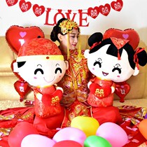 Newly married gift press doll plush doll pair wedding doll big toy couple pillow wedding 1015T