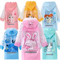 Childrens raincoat with kindergarten schoolbag poncho boys and boys cartoon children fashion student raincoat