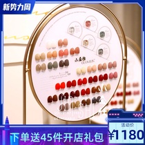 2021 new popular small Jinshi double-sided color plate 68 color nail glue durable nail master shop special set