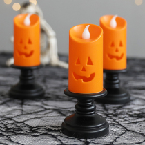  Halloween led luminous Jack-o  - lanterns Candle lights ornaments Bar KTV decoration shooting landscaping layout scene props