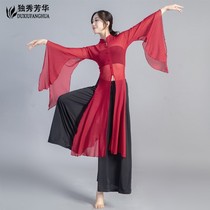 National Day 11 new classical dance clothes female new ancient style Han Tang big sleeve body rhyme gauze clothes elegant wide sleeves China
