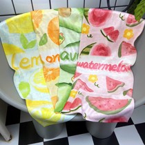 Towel bath towel cartoon couple Children Baby fruit watermelon avocado lemon orange swimming absorbent