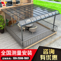 Aluminum alloy awning Small yard awning Villa outdoor parking shed Terrace sun canopy Roof carport Window shed