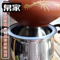 Jianshui steam pot e purple clay ceramic household steam pot casserole gas pot Chicken soup pot Steamer stew pot with bottom pot