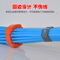  YQHF Yuqi Hengfei network cable carding board Plastic cable management board Cable carding device Cable management device 24 holes 48 holes Yellow orange white blue