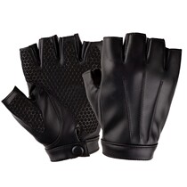 Sports fitness Dew half finger locomotive motorcycle equipment leather gloves Summer men and women outdoor riding half