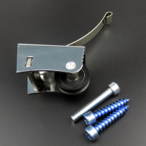 Sliding door pulley concave groove wheel 27mm wide toilet partition door roller concave wheel garment kitchen cabinet sliding door pulley