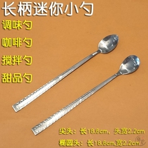 Stainless steel with long handle mini seasoning small spoon chef special flavor spoon put seasoning taste flavor box can spoon coffee