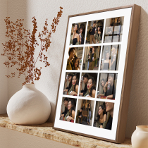 Little Red Book diy Photo Frame Couple Photo Customized Solid Wood Ritual Gift Creative 16 36 48 Palace Wall