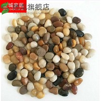 Pot basin stone flowerpot bottom breathable stone grain five-color stone original stone Pebble Pebble Pebble goose soft stone flower z