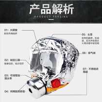  Fire mask anti-gas anti-smoke fire mask hotel household fire escape mask 3C certified respirator