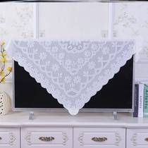 TV 55 inch pastoral cover cover cover color cover cloth dust cover cover cover cover with blue white cover