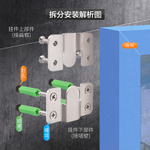 Stainless Steel Mountain character buckle furniture connector hook iron hanging piece buckle picture frame buckle sofa connection fixing buckle accessories