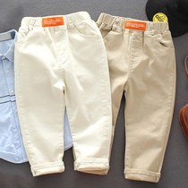 Childrens pants boys casual pants girls spring and autumn childrens wear boys baby overalls trousers thin autumn tide