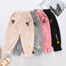 Childrens pants spring autumn 2022 new boys girls spring clothes baby girl casual sports outwear pants in childrens long pants