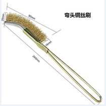 Kaixi washing toilet special broom hard brush artifact descaling yellow brush wire brush iron brush toilet brush just long