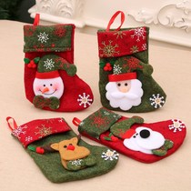 Christmas Christmas Socks Christmas Gifts Bag Christmas Decorations Printed Little Socks Candy Bags Christmas Small Gifts