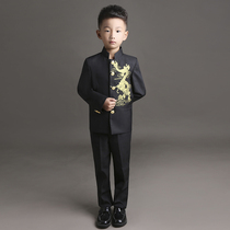Childrens dress boy suit suit handsome Zhongshan suit Boy small host model catwalk piano costume