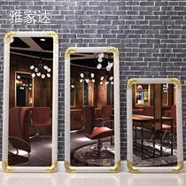 Hairdressing mirror barber shop mirror hair salon mirror floor mirror barber mirror makeup mirror hanging mirror wall mirror