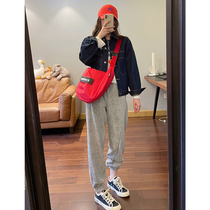 Early autumn 2021 new womens small fragrant wind thin denim coat womens spring and autumn Korean loose long sleeve top