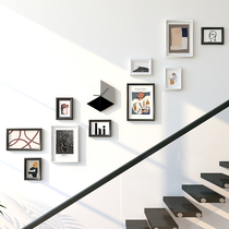 Stair photo wall decoration corridor wall non-perforated clock frame Wall Wall Wall creative personality combination