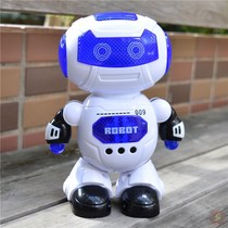 The new shaking sound with the same space dancing electric robot Colorful light music machine boys and girls childrens toys