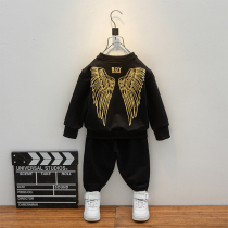 Childrens sports suit boy autumn clothes cool in boys clothing Two sets of 4 babies 6-year-old boy handsome clothes damp