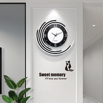 Watch wall clock Living room personality creative fashion home modern simple art atmospheric decoration Bedroom silent clock