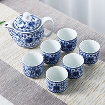 Jingdezhen Qinghua Porcelain Ceramics Large teapot home minimalist filter Kung fu tea furniture Wedding Gift Hotel