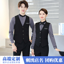 Hotel waiter overalls long sleeves restaurants restaurants baked milk tea shops fast food autumn and winter tooling