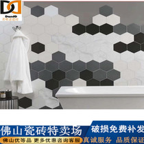 Antique hexagonal brick kitchen wall brick 230x200 Background wall Hexagonal Tiles Balcony Toilet floor tiles anti-slip