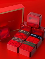 Mens underwear shorts Large red genera tiger Modale Youth flat angle pure cotton socks Four corners of the life of the Year of the Tiger