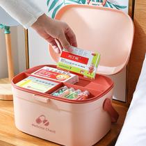 Nordic color medicine box household first aid kit full set of drug storage box small emergency large medicine box family