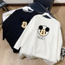 2021 early autumn dress Korean fashion pregnant womens cotton loose medium long foreign style letter pregnant woman long sleeve T-shirt